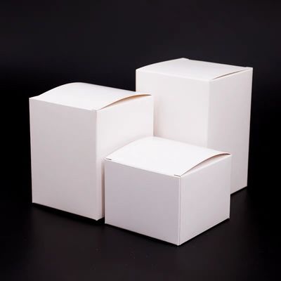Good price Thickened Small White Box Folding Packaging Box Cosmetic White Cardboard Box online