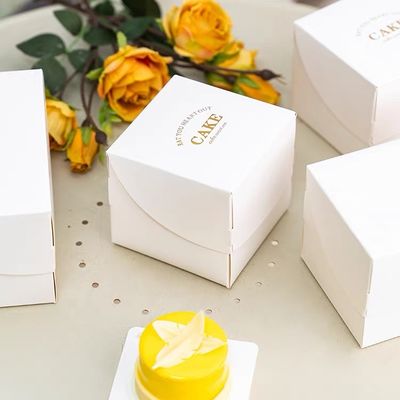 Nordic Minimalist Dessert White Dessert Box For Cake Candle Gift Paper Box