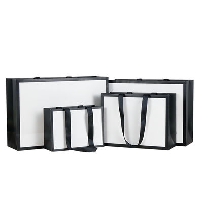 Elegant Textured Gift Paper Bags Premium Shopping Bags for Clothing Stores Gifting