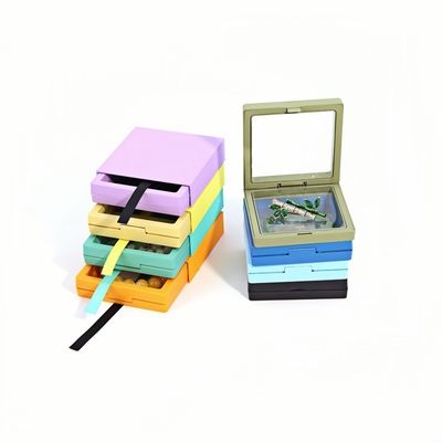 Good price Badge Jewelry Pull-Out Packaging Box PE Film Suspension Jewelry Storage Packaging Display Box online