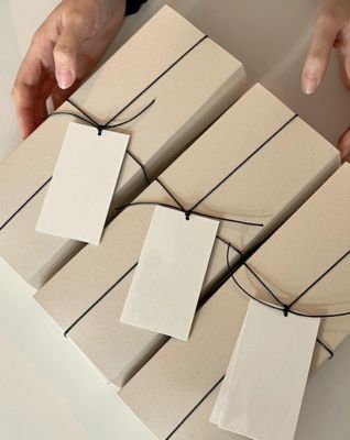 Good price Custom Logo Kraft Gift Boxes With Tag Simple Packaging For Events Products online