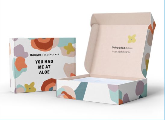Flip Top Gift Boxes Stylish Corrugated Packaging For Jewelry Cosmetics Carton