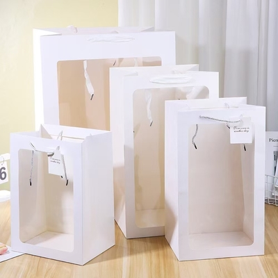 Good price Valentine'S Day Gift Thickened Gift Bag Transparent Handbag Bouquet Packaging Bag online