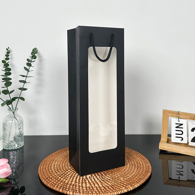 Elegant Window Gift Bags With Rope Handles Premium Party Favor Packaging