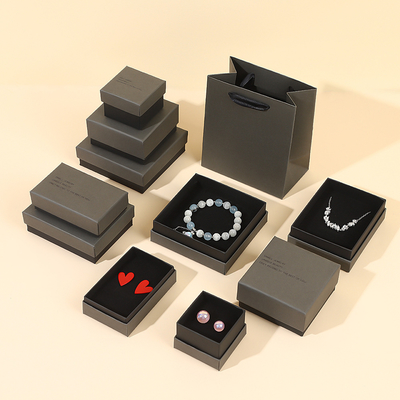 Bon prix Boîte de papier à bijoux à logo personnalisé avec couverture supérieure et inférieure en ligne