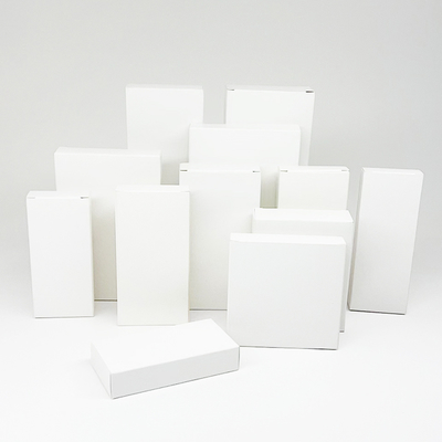 Buen precio Cajas de embalaje en blanco apilables y personalizadas en blanco minimalista para joyería, cosméticos y pequeños regalos en línea