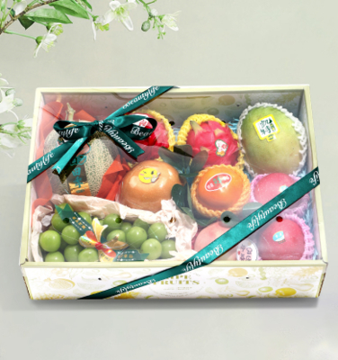Premium Fruit Gift Box Thickened Corrugated Display Packaging For Fresh Apples Melons Seasonal Fruits