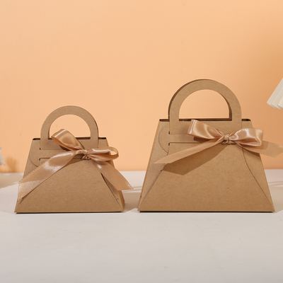 Bon prix Boîte à bonbons en forme de sac à main avec ruban, biscuits, emballage cadeau personnalisé avec motif graphique, petits en-cas en ligne