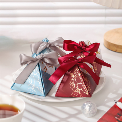 Good price High Quality Holiday Party Candy Box Creative Gift Box Exquisite Triangle Packaging Box online