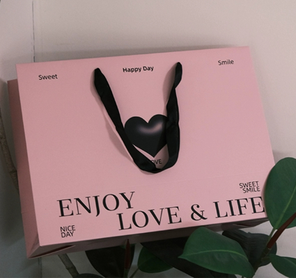 Guter Preis Custom Pink Paper Tote Bags for Fashion Brands Online