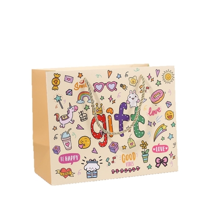 Buen precio Creative Cartoon Graffiti Gift Bag for Kids Birthday en línea