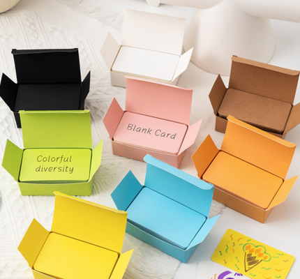Harga yang bagus Customizable Slim Drawer Box Set for Flashcards and Small Items on line