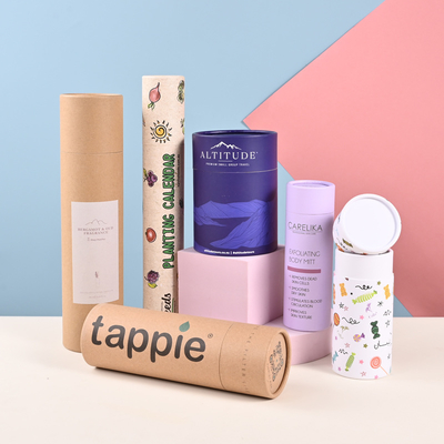 Buen precio Custom Printed Kraft Paper Tubes for Essential Oil & Wine Packaging en línea