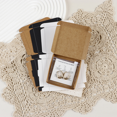 Eco Friendly Kraft Jewelry Gift Box Set with Velvet Lining