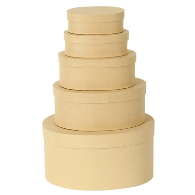 Giá tốt. Custom Oval Kraft Paper Gift Box for Candy Dessert Packaging trực tuyến