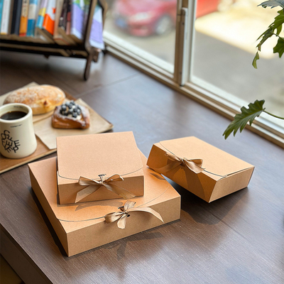 Custom Kraft Paper Gift Box Square Eco-Friendly Packaging