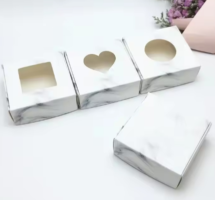 ভালো দাম Eco-Friendly Kraft Soap Boxes with Clear or Heart-Shaped Windows অনলাইন